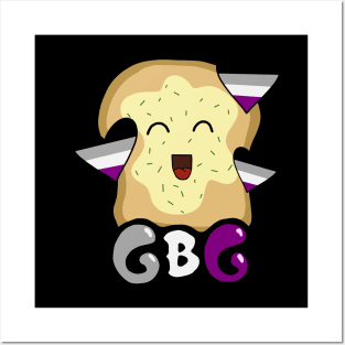 Garlic Bread Gang Asexual Pride Posters and Art